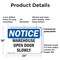 Signmission Warehouse Open Door Slowly, 24 in W x Rectangle, Plastic OS-2PACK-NS-P-1824-L-18900 - alternate 2